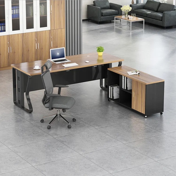 Bàn quản lý giám đốc chân hợp kim Aine 16 trắng