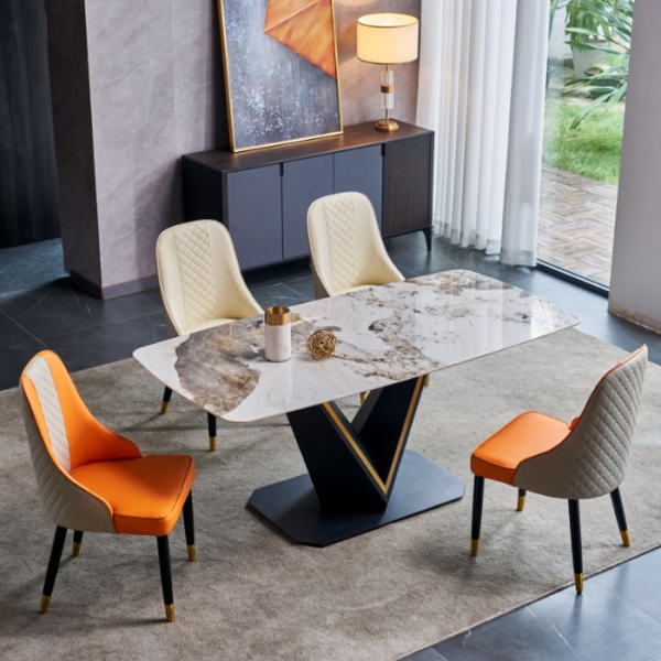 Bộ bàn ăn mặt đá 4 ghế đẹp hiện đại- Mã: T1134-4×2122