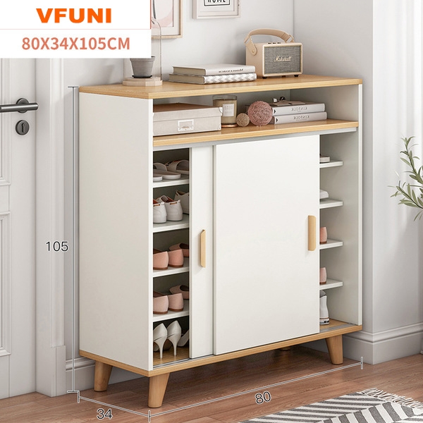 Tủ giày decor cánh lùa-TG23