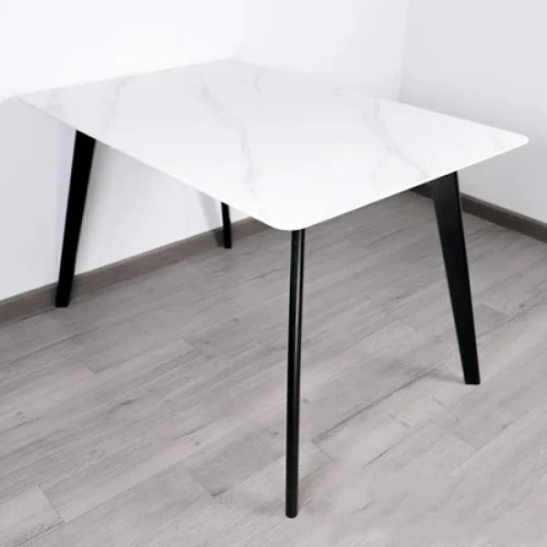 Bàn ăn mặt đá chân gỗ – Mã: T124A-12