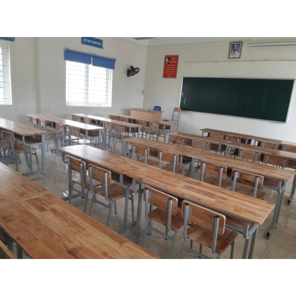 Bàn học sinh rời ghế  gỗ tự nhiên BHS-06