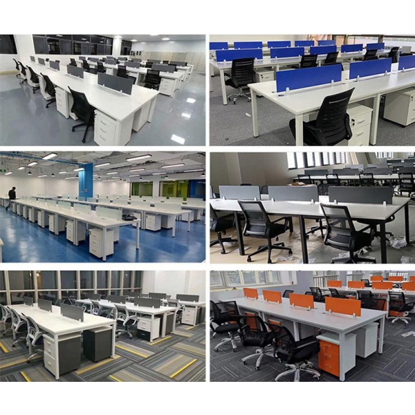 Cụm bàn làm việc nhóm 4 chân sắt