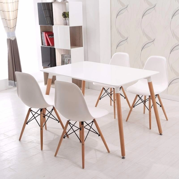 Bàn ăn, bàn cafe 4 chân gỗ ở tphcm – Mã: T108B