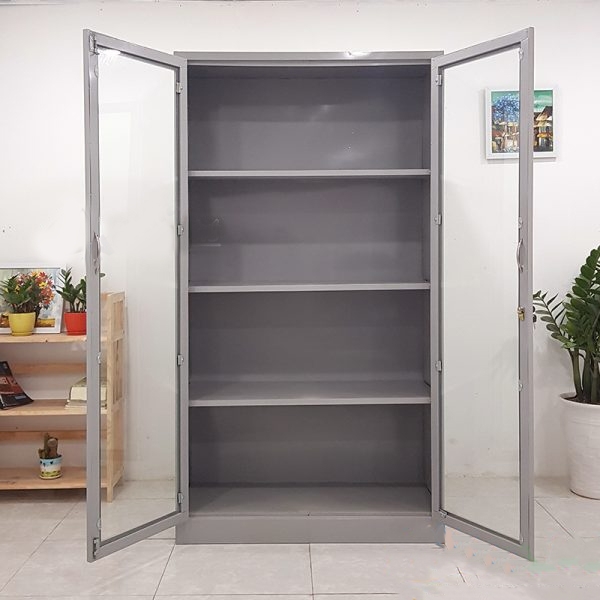 Tủ sắt 2 cánh kính 13
