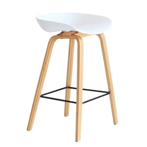 Ghế bar Hay Stool chân gỗ cao 65cm- Mã: 403A-65