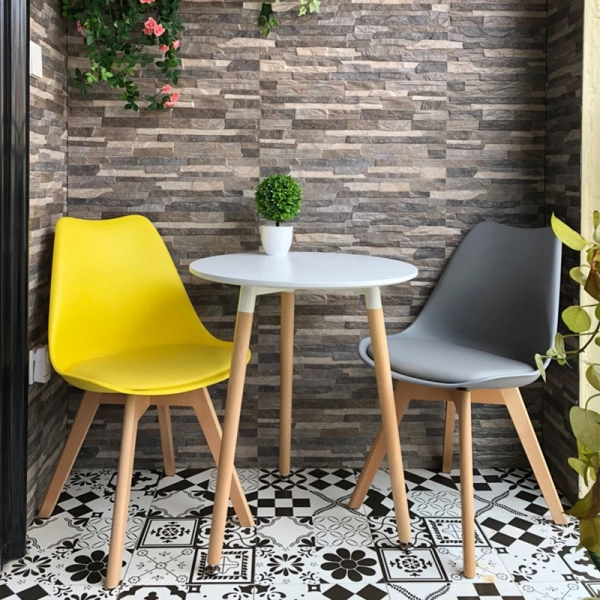 Bộ bàn tiếp khách tròn 2 ghế đẹp sang không tỳ vết- Mã: T105-2×205