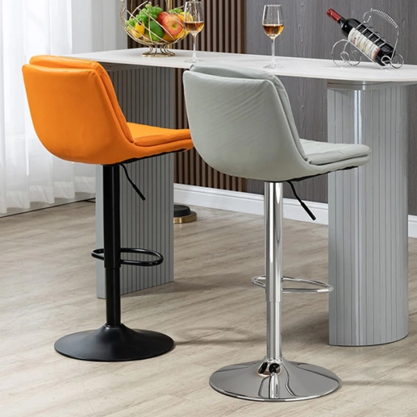 Ghế quầy bar có lưng tựa bọc da- Mã: 4107A