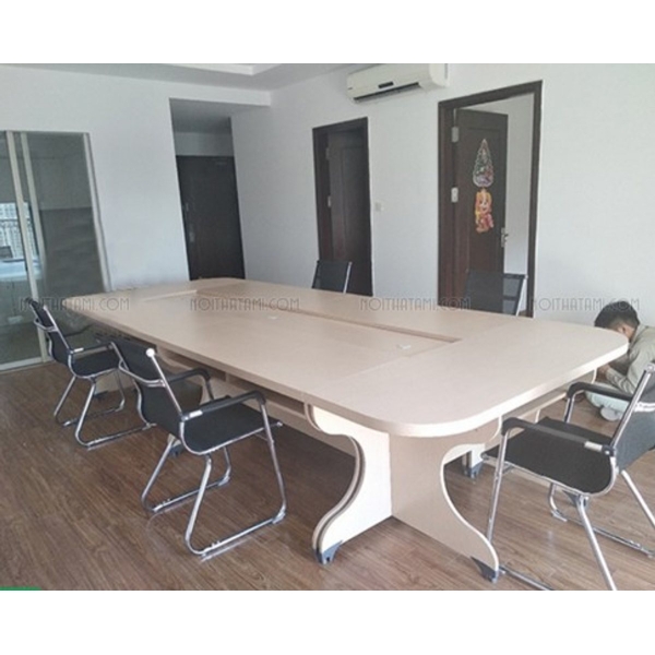 Bàn họp quây tròn gỗ giá rẻ 06