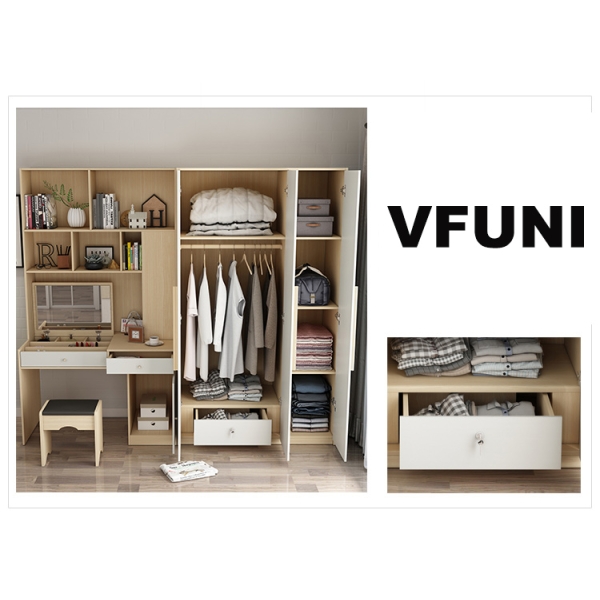 tủ quần áo kết hợp bàn làm việc TA-134