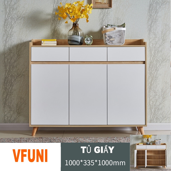 Tủ giày gỗ công nghiệp đẹp cho gia đình-TG35