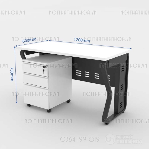 Bàn làm việc 1m2 Atlas AT1206-TD