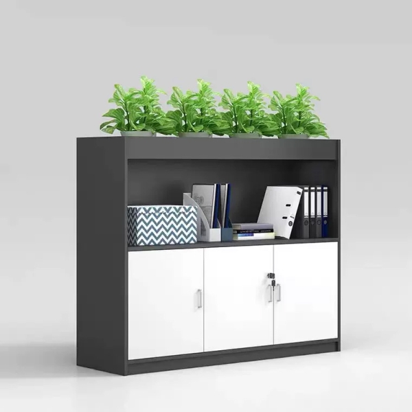 Tủ hồ sơ tài liệu thấp để cây