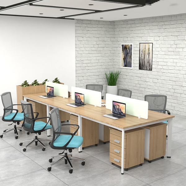 Cụm bàn làm việc 6 người chân Oval OVC01-3612