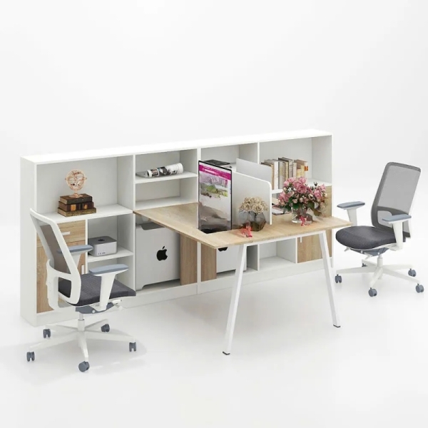 Cụm Bàn Làm Việc 2 Người Phá Cách Sang Trọng – BC126