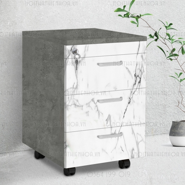 Hộc di động 3 ngăn nâu cánh gián giá rẻ 15