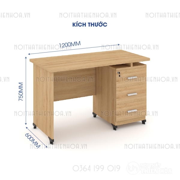 Bàn văn phòng Classic 1m2 CL12HS-8