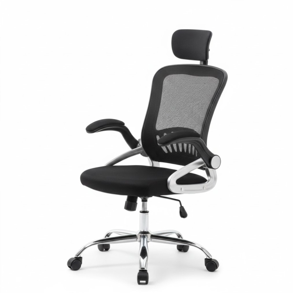 Ghế Xoay Văn Phòng Tay Gập Điều Chỉnh – GX55