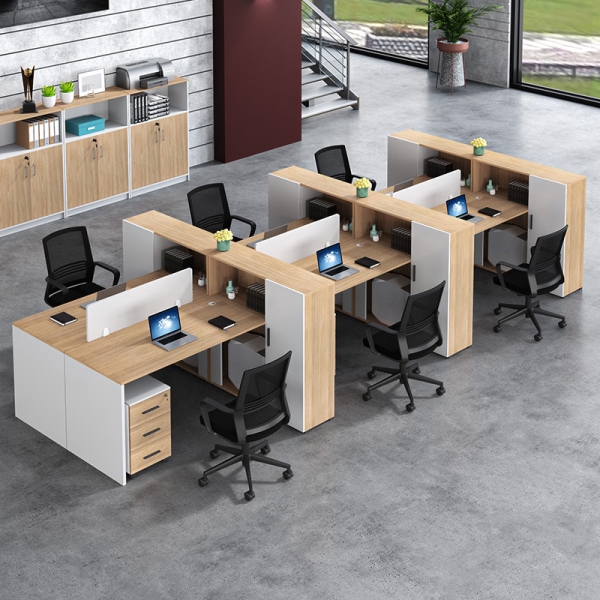 Module bàn làm việc 6 người melamine – CB 20