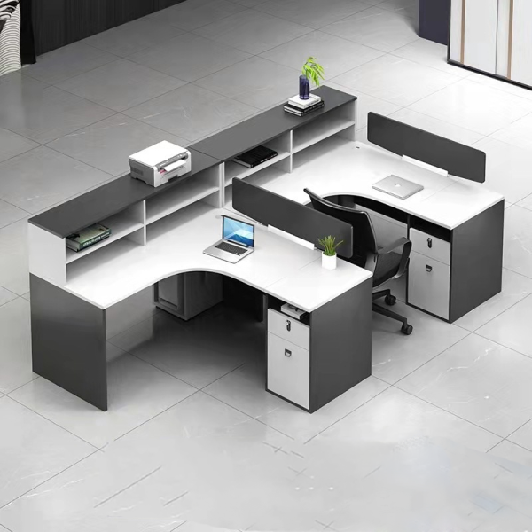 Cụm bàn làm việc cho 6 người hiện đại – CB 28