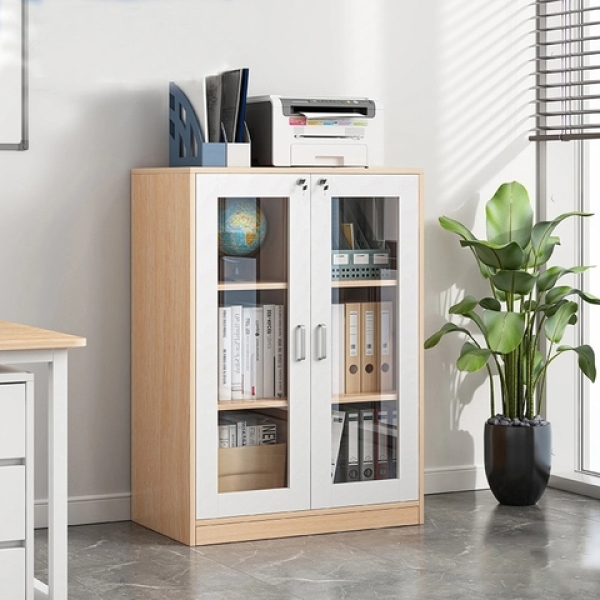 Tủ đựng tài liệu 2 cánh kính thấp – TL 36
