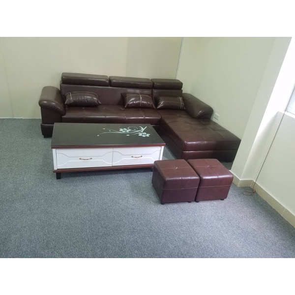 Sofa da màu nâu SF-22