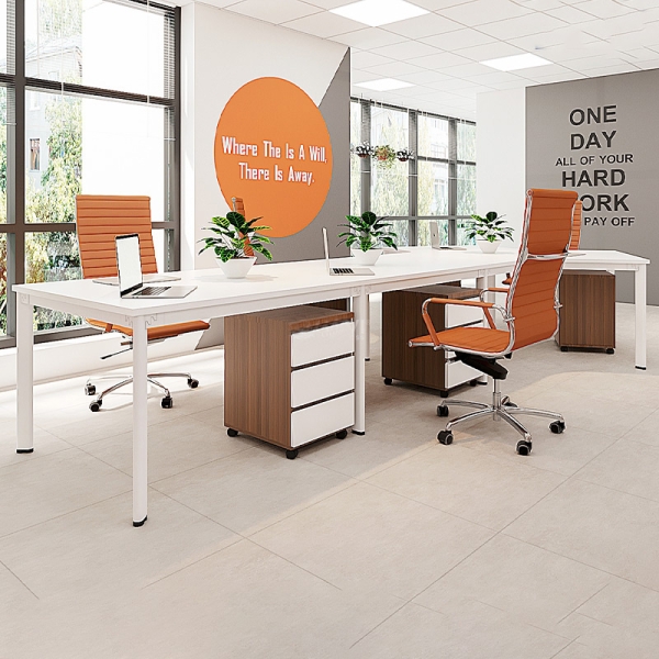 Cụm bàn làm việc (6+1) người chân Oval OVC02-4322