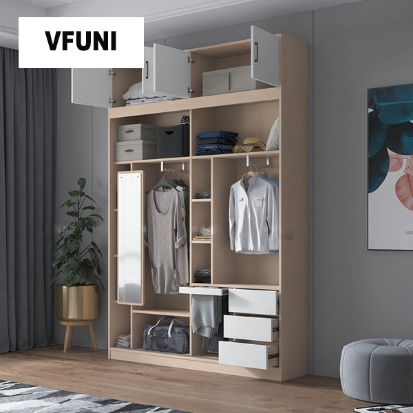 Tủ quần áo 2 cánh lùa gỗ công nghiệp TA-146