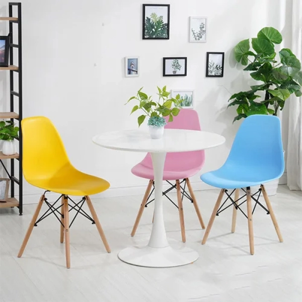Bộ bàn tròn 3 ghế lạ mắt cho quán cà phê- Mã: T117-3×207