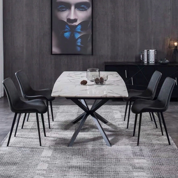 Bộ bàn ăn 4 ghế bọc da- Mã: T163-4×2109