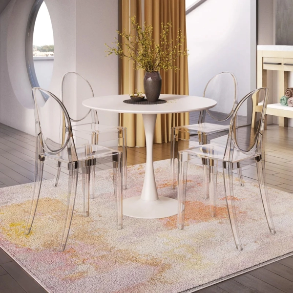 Bộ bàn ăn hiện đại cho căn hộ chung cư – Mã : T124-4×257