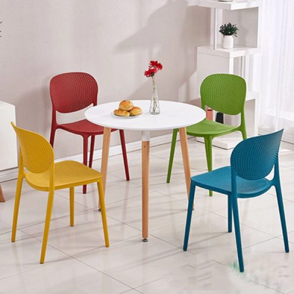 Ghế cafe ghế ăn nhựa đúc xếp chồng – Mã: 210