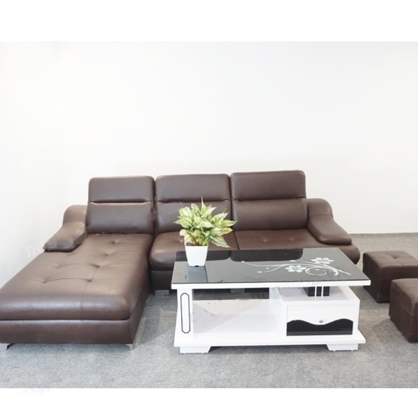 Ghế sofa da màu nâu – SF-31