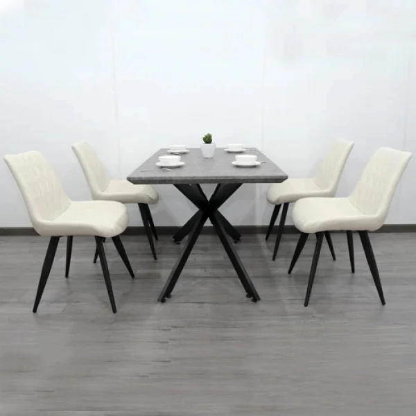 Bộ bàn ăn 4 ghế sang trọng hiện đại- Mã: T133-4×269