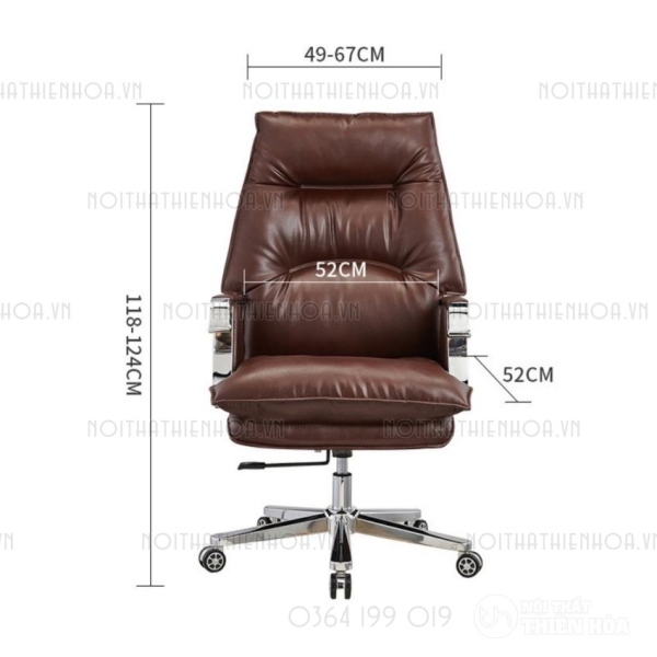 Ghế boss, Ghế giám đốc lãnh đạo bọc da cao cấp hiện đại