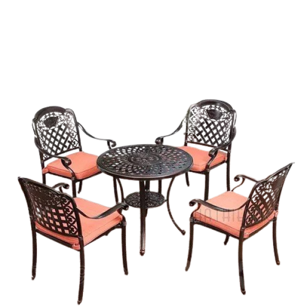 Bộ bàn ghế sân vườn ngoài trời sang trọng- Mã: T145-4x279BN