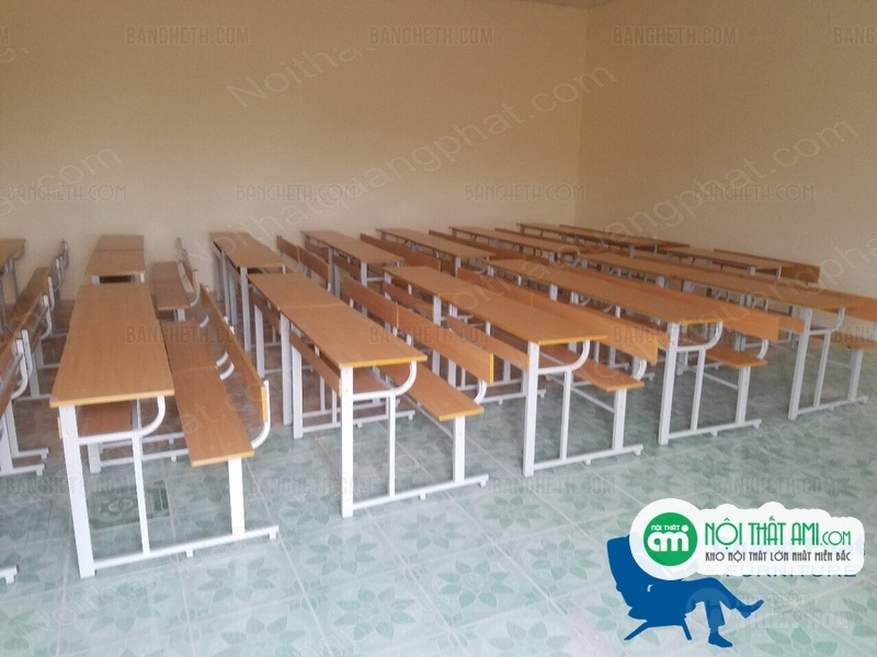 bàn học sinh liền ghế tựa lưng giá rẻ