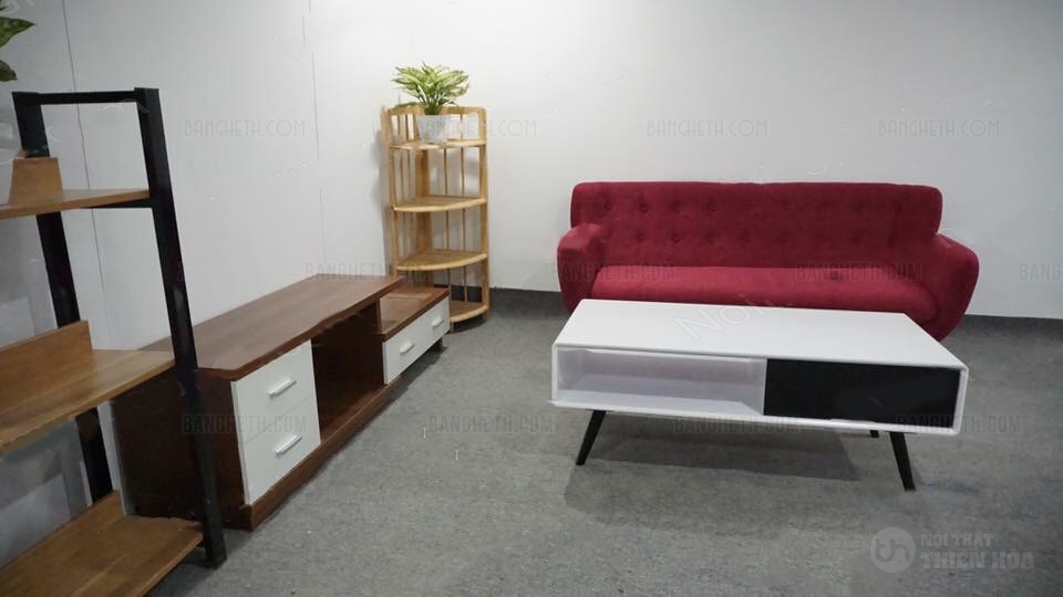 sofa văng màu hồng 