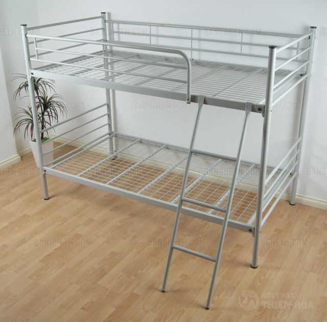 giường sắt 2 tầng giá rẻ có thanh chắn giường sắt 2 tầng giá rẻ có thanh chắn